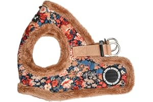 Puppia Arnés para Perros pequeños y medianos - Gianni Harness B - Ajustable y cómodo Beige