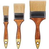 12 Stück Flachpinsel Set 50mm - Lasurpinsel Für Holz & Malarbeiten