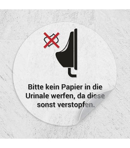 WC Schild „Nur Toilettenpapier“ – Alu-Verbund Produktbild-Vorschau 2