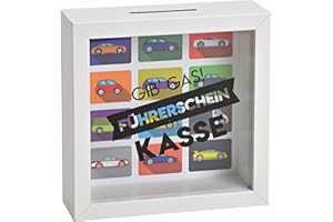 MC-Trend Spardose Führerschein – Gib Gas! Perfektes Geldgeschenk zum Führerschein für Auto, Motorrad, Roller & Co. - Vielseitiges Sparschwein für PKW, LKW, Moped (Führerscheinkasse)