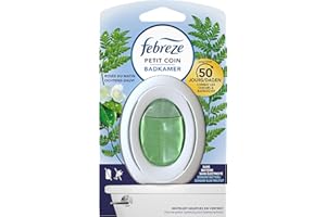 Febreze Petit Coin, Rosée du Matin Désodorisant WC En Continu Pour Élimination Et Prévention Des Odeurs 1 X, 50 jours