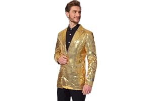 SUITMEISTER - Paillettes Blazers - Disco Glitter Party Blazer per Uomini - Natale Mardi Gras Halloween Costume Party Blazers, Sandali Adventure Seeker, punta chiusa - T - Bambini