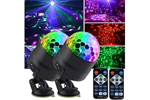 LITE WORLD 2Pack Disco Lights,Disco Ball Light,Disco Lights for Parties,Disco Lights for Kids teens Adults,4Watts Party Lights,DJ Lights,Disco Light Bulb,Decor for Room Living room Birthday Halloween Christmas