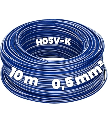 Kalitec Câble De Câblage Noir H07V-K 25 Mm² - 10 M - Câble Flexible
