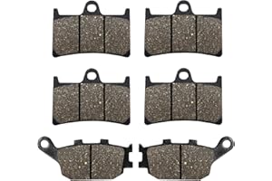 Cnornus Pastillas de freno delanteras y traseras compatibles con YZF R6 600 2003-2016 / FZ6 Fazer S2 2007-2009 / FZS 1000 2006-2014 / FZ1 Fazer 2006-2015