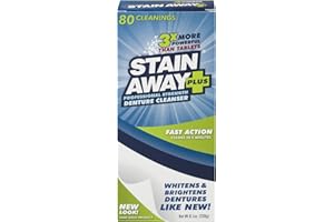 STAIN-AWAY Stain Away Plus Denture Cleanser, Professional Strength, 8.1 oz. by Regent Labs Inc.