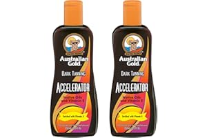 Australian Gold Dark Tanning Accelerator lotion 250ml X 2 BOTTLES