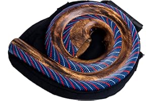 mienloco Didgeridoo Instrument rond Forme matériaux naturels Sac de voyage spirale Australie D3