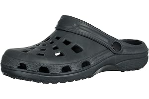 Brandsseller Herren Clog Gartenschuh Badeschuh Freizeitschuh Hausschuh Slipper mit Fersenriemen