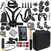 Gurmoir Action Camera Accessory Kit(DT18) | 10 in 1 Popular Sports Camera Accessories Set Compatible with GoPro 13 12 Mission