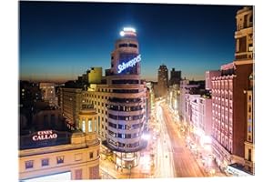POSTERLOUNGE Madrid in the night Obraz na szkle akrylowym Matteo Colombo 30 x 20 cm Natura Dekoracja ścienna