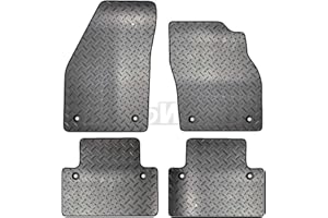 Carsio Tailored 4 Piece Rubber Car Mat Set 8 Clips TO FIT - Volvo C30 2006 to 2012