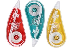 STATIONERY ISLAND Correction Tape 3Pcs, White Out Correction Tape Mouse Whiteout roller for School and Office Supplies – 5m x 5mm