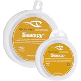 Seaguar Gold Label Tatlı ve Tuzlu Su i&ccedil;in Misina, Berrak Sulara Uygun, %100 Fluorokarbon, Şeffaf, Farklı Boyutlar