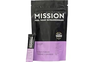 MISSION FUELLING EXTRAORDINARY Mission Sleep Matcha Tea | Rooibos Powder with Turmeric & Lavender (10 Sachets)