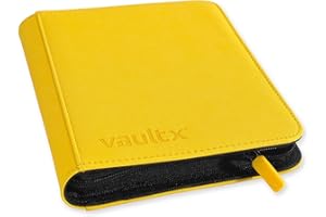 Vault X Premium Exo-Tec Zip Binder 4 Pocket, 20 Double-Sided Pages, 160 Side-Loading Slots for Board, Collectible or Trading Card Game Protective Folder Album