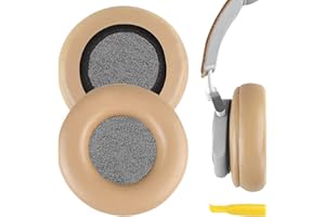 Geekria QuickFit wymienne nauszniki do słuchawek Bang & Olufsen Beoplay H4/H6/H7/H9/H9i/HX, słuchawki portalowe, części naprawcze (khaki/bez plastikowego klipsa)