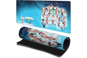 Head Case Designs Officially Licensed Manchester City Man City FC Champions Crest Kits & Players Gaming Office Desk PC Keyboard Mouse Mat Pad 23.62 x 11.81 x 0.12 inches (600 x 300 mm) - L