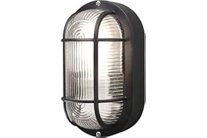 Konstsmide Elmas 7650-750 Wandleuchte B: 12cm T: 10,5cm H: 20cm / 1x40W / Kunststoff/Plastik / klares Glas / schwarz