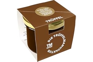 Die Trüffelmanufaktur - Schwarzer Feinkost Sommertrüffel im Ganzen und eigenem Sud, echter italienischer schwarzer Sommer-Trüffel, eingelegt im Glas (Abtropfgewicht) 30 g