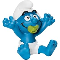 SCHLEICH 20203 – Babyschlumpf Blau, Sammelfigur (ca. 5 Cm)