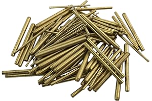 Jewellers Tools 100 x Kegelstifte für Uhren, Messing, verschiedene Größen, konisch, Reparaturteile