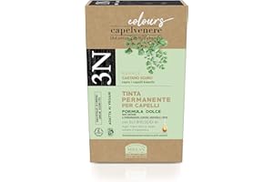 Helan, Capelvenere Colours, Tinta per Capelli Naturale Permanente Formula Dolce 3N Castano Scuro, Colore Capelli Kit Facile Uso Inodore Ottima Copertura, Tinta Capelli senza Ammoniaca e Alcool