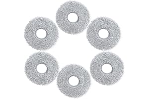 VIEWALL 6 Mocio Panni per Dreame L10s Ultra Gen 2/L10s Pro Ultra Heat/X30 Ultra/X40 Ultra/ X50 Ultra/L10/L20/L40/Mova E30/E40/P50/V50 Ultra,Nuovi Panni di Ricambio in Microfibra Morbidi e Lavabili