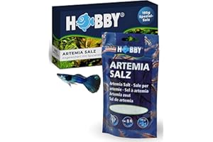 HOBBY Aquaristik Artemia Salz I 195 g I Spezial-Salz zur Zucht von Artemia-Nauplien I Salz zur Zucht von nährstoffreichem und gesundem Lebendfutter I Salz zur Artemien Aufzucht I hohe Schlupfrate