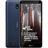 Nokia C01 Plus 5.45 Inch Android (Go Edition) UK SIM Free Smartphone with 1 GB RAM and 16 GB Storage (Dual SIM) - Blue