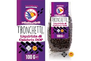 IL GALLO AL GRILL Tronchetti di liquirizia di Calabria DOP - pura 100% - 100g