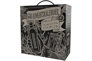 ‎QUARANTINI Quarantini Gin Adventskalender mit 24 Gin Minis á 20 ml – Premium Gin mit 5 Quarantini Gins + 19 neue exklusive Sorten – Gin Geschenkset – Adventskalender Gin – Gin Probierset