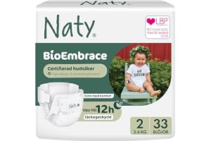 Naty BioEmbrace Blöjor till Nyfödd Storlek 2 (3–6kg), 33 stycken