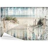 Decomonkey Fototapete Holzoptik 400x280 Cm - Vlies Tapete Modernes Wandbild