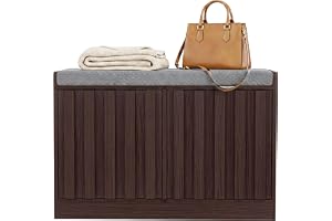 UEV Skobänk med sittbänk med förvaringsutrymme, skoskåp smalt | 66 x 33 x 44 cm sittkista med sittkudde, skohylla, skoskåp fö