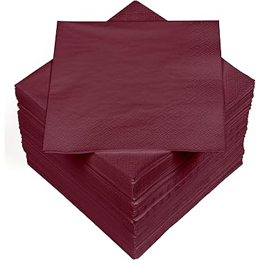 Papieren servet bruine rand 20x20 2C (100 stuks Papieren servet bruine rand 20x20 2C (100 stuks