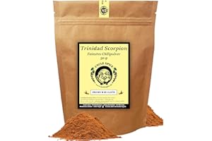 UNCLE SPICE® Trinidad Scorpion Moruga Red Powder 50 g - One of the Hottest Chili in the World - Premium Quality - Red Scorpion - Chili Peppers in Powder - 1.2 Million Scoville - Caution Extremely