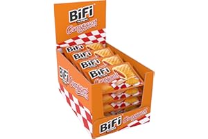 BiFi Currywurst, Snack Al Salame di Prosciutto Con Salsa Al Curry, Avvolto in Morbido Panino, Formato Tascabile, da Gustare in Viaggio, in Ufficio o Quando fai Sport, Confezione da 20 (20 X 60 g)
