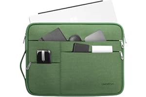 Omnpak Etui na Surface Pro 12/11/10/9,2 cala pokrowiec na laptopa Surface Pro 8/7+/7/6/5/4/3 z wieloma kieszeniami i bocznym uchwytem, wodoodporna torba do przenoszenia na laptopa