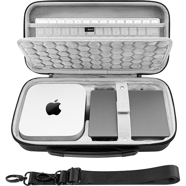 Apple Mac mini M4 キーボード付き　各種ケースあり GEEKRIA Desktop Computer Hard Travel Case, Compatible with Apple