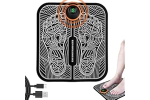 CLIPLANYARD EMS Foot Massager, Portable Feet Massager with 8 Modes 19 Intensities,USB Rechargeable Electronic Feet Massagers for Pain and Circulation (8 Mode-EMS Foot Massager)