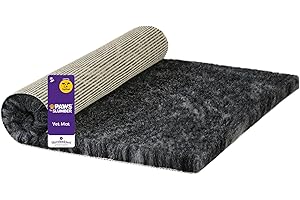Slumberdown Fleece Pet Mat Large (90 x 60cm) - Ultra-Soft, Quick-Dry & Non-Slip Vet Bedding for Dogs, Puppies & Cats | UK-Made, Breathable, Non-Allergenic, Washable, Charcoal