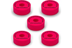 Cympad Rojo Chromatics Foam Cymbal Pad Set - Arandelas de espuma con memoria de alta densidad para mejorar el sonido y la durabilidad, se adapta a todos los soportes de platillos - 40/15mm