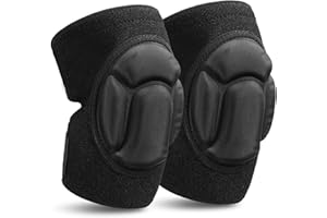 Offtrte Knieschoner mit 18 mm EVA-Schaum – Anti-Rutsch & Stoßdämpfung für Gartenarbeit, Bau, Sport, Bodenreinigung – Arbeitsschutz-Knieschutz gegen Stöße [2 Pcs]