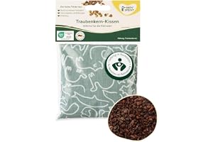 Grön Druvkärnekudde 12 x 12 cm, 100% bomull, djur | Medicinsk produkt: Värmekudde med druvkärnefyllning, 100 % bomull, för mikrovågsugn och ugn I Tillverkad i Tyskland