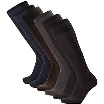 Prisco 6 Paia Calze Uomo In Lana Merino – Lunghe, Termiche, Made In Italy, Tinta Unita, Taglie 39-42/43-45/46-48