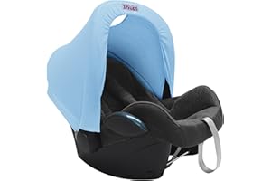 Original Dooky 126355 Haube für Autositz Gruppe 0, baby blau