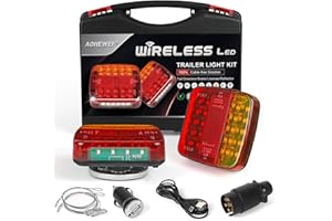 AOHEWEI Juego de luces LED inalámbricas Luces traseras magnéticas para remolque Sin cable 12V Camión trasero ECE EMC Aprobado para remolque, camión, caravana o camión