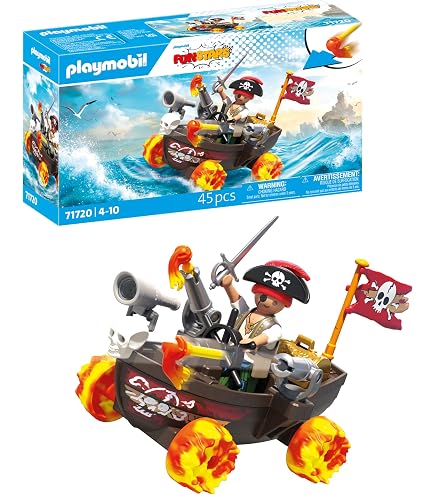 FIGURINE PIRATE PLAYMOBIL Pirates Ref 4136 Navire Fort Galeon Île