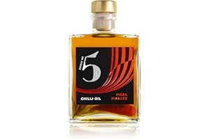 Chilli No. 5 | Pizza Pizzazz, Huile d'Olive Piquant Vierge Extra à l'Ail et aux Herbes, Bouteille de 200 Millilitres